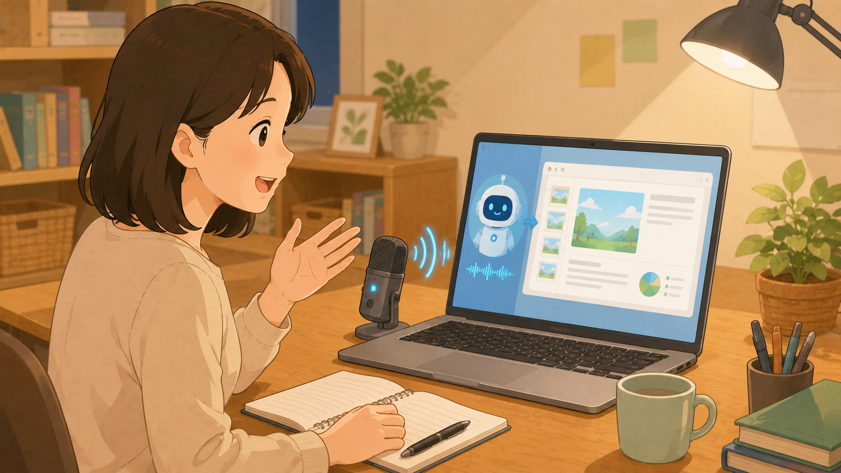 音声入力で資料づくり